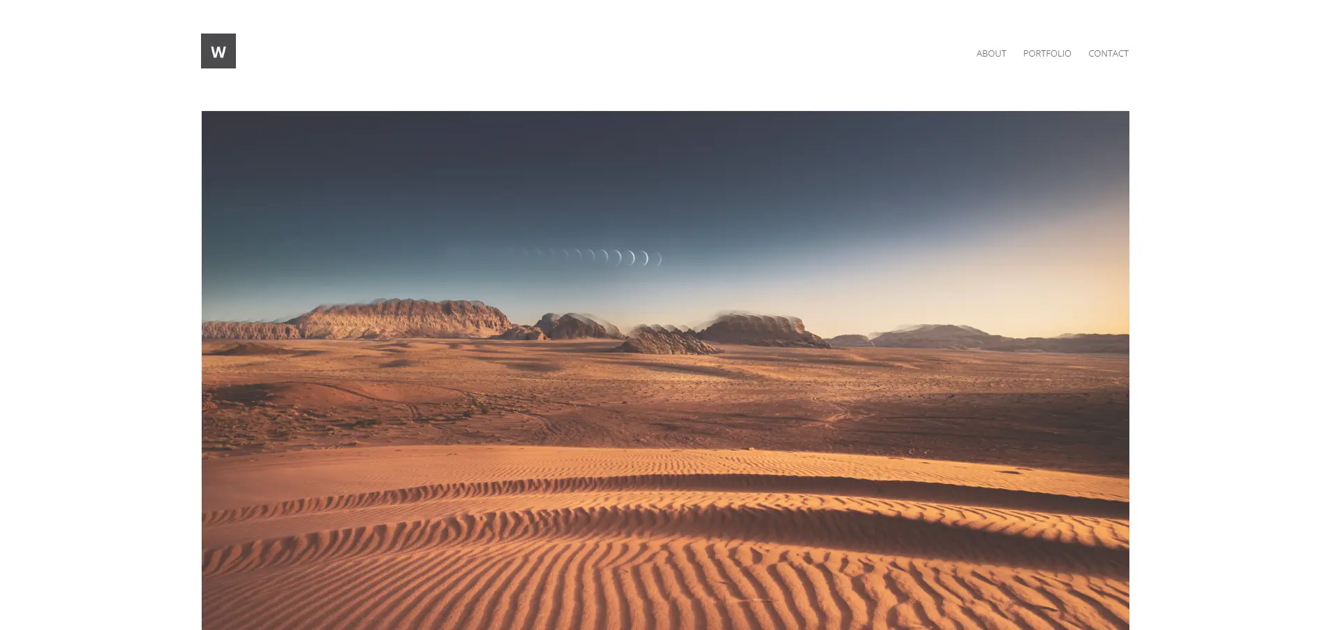 Screenshot of Website Webcore Version 6